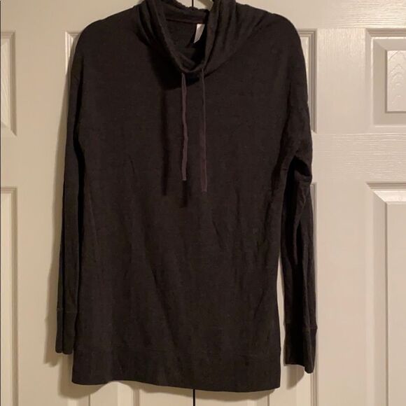Gap Body Charcoal Grey Slouchy Neck L/S Top - Picture 1 of 7
